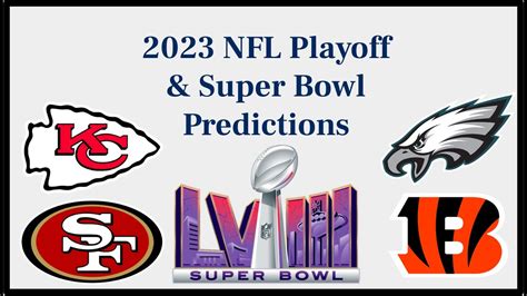 2023 2024 NFL Playoff And Super Bowl 58 Predictions Pre Season YouTube