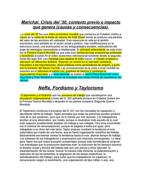 Resumen Parcial 2 Analisis SocioEconomico Marichal Crisis Del 30