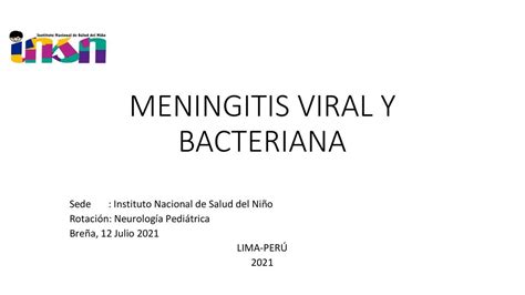 NEURO MENINGITIS BACTERIANA VIRAL MiddleMedic UDocz