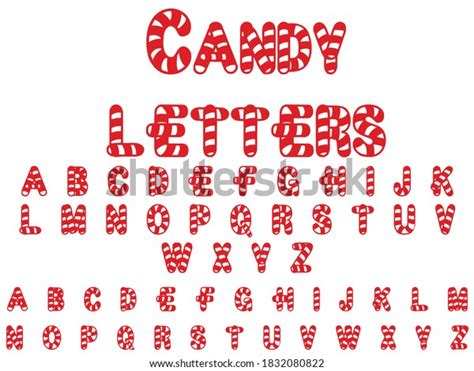 Candy Letters Alphabet Vector Illustration Stock Vector (Royalty Free ...