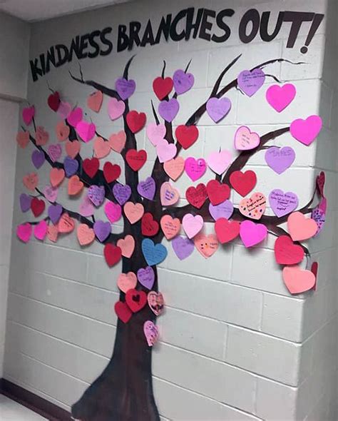 Kindness Tree Bulletin Board Ideas For A School Project Kindness