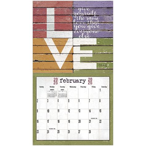 Words to live by 2025 Wall Calendar – The Lang Store