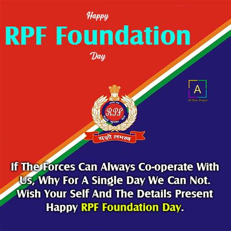 Rpf Foundation Day Quotes Wishes Messages Thoughts Images