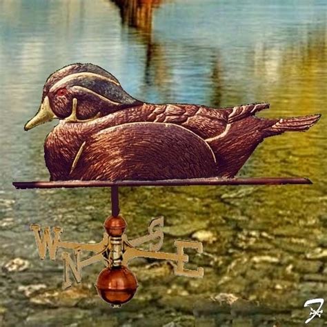 Duck Weathervane Wood Duck Ferro Weathervanes