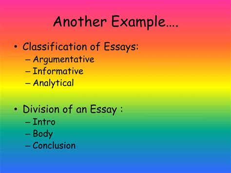 Ppt Classification Division Essay Powerpoint Presentation Free Download Id 2092618