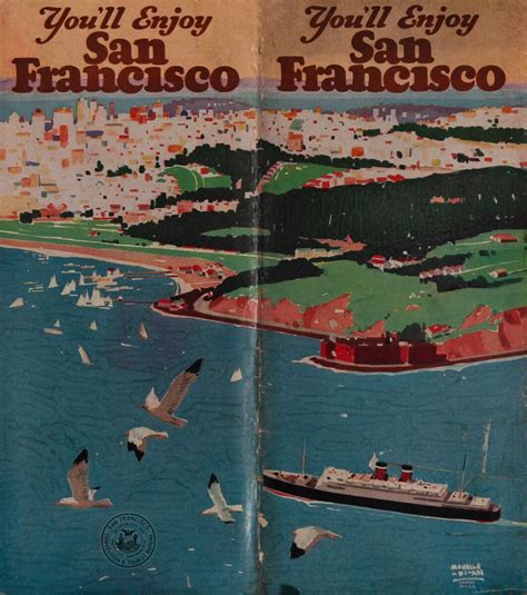 Youll Enjoy San Francisco Travel Brochure David Pollack Vintage Posters