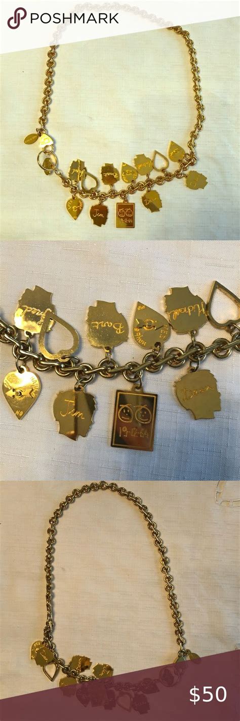 Dsquared2 Gold Charm Necklace