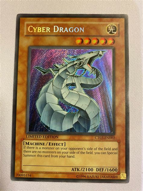 Official Online Store Yugioh Cyber Dragon CT03 EN002 Secret Rare