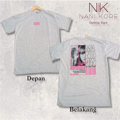 Jual Kaos Lisa Blackpink Tshirt Band Baju Premium Pria Wanita Tag