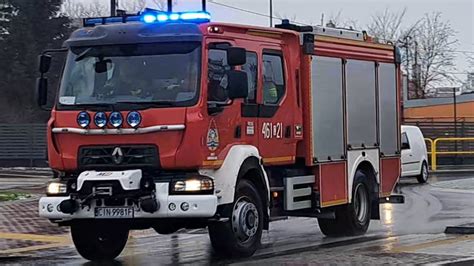 Przejazd alarmowy 461 C 21 GBA Renault Range D16 z JRG 1 Inowrocław