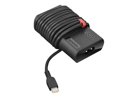 Lenovo ThinkPad 65W Slim AC Adapter (USB Type-C) - power adapter - 65 Watt - 4X20V24674 - Laptop ...