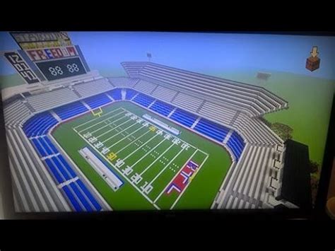 MINECRAFT HOW TO BUILD A NFL FOOTBALL STADIUM EPISODE 2 BEST TUTORIAL