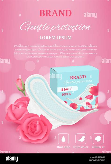 Ladies Tampon Ads Woman Hygiene Products Advertizing Placard Soft