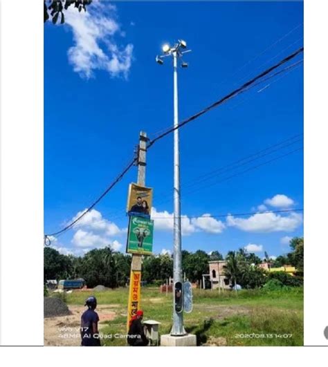 Mild Steel Led Beacon Mtr High Mast Lighting Pole At Rs Set In