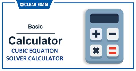 Cubic Equation Solver Calculator