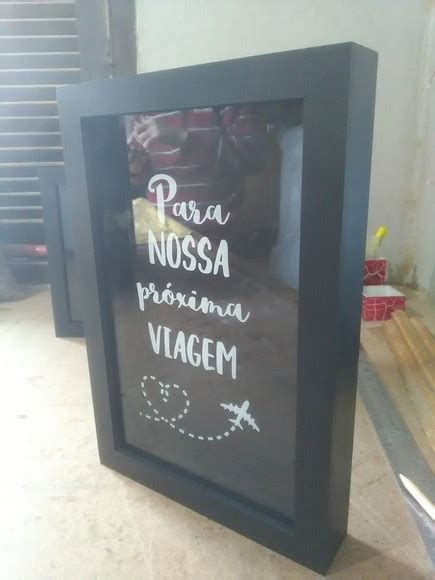 Quadro Cofre X Cm Para Nossa Pr Xima Viagem Pintado No Elo