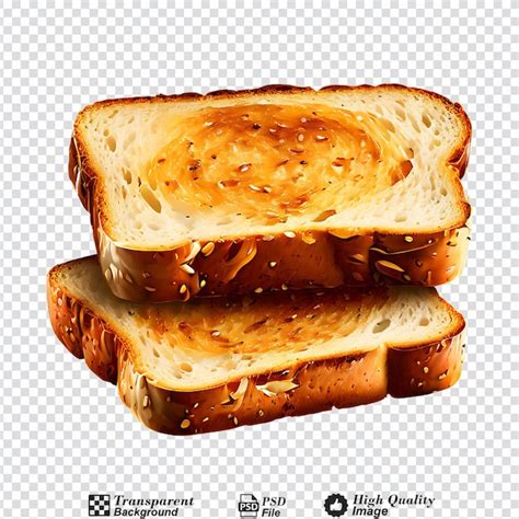 Premium Psd Toast Bread Slice Isolated On Transparent Background