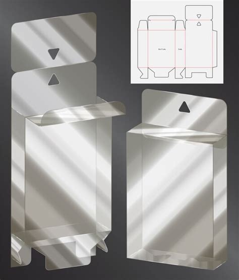 Caja De Embalaje Troquelado Plantilla 3d Vector Premium