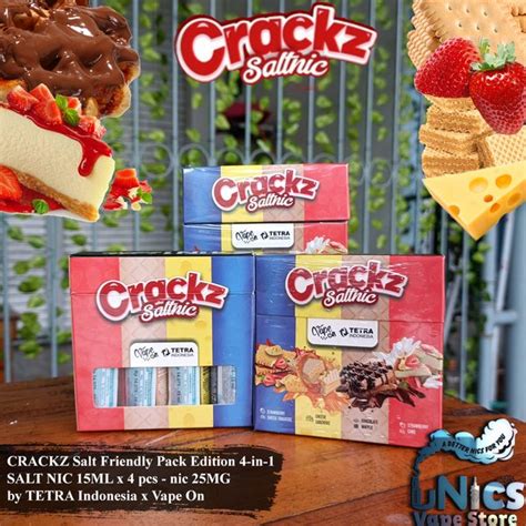 Jual Liquid Crackz Saltnic Friendly Pack Edition In Salt Nic Ml X