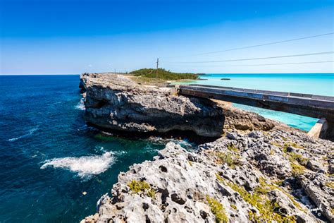 The Glass Window Bridge on North Eleuthera