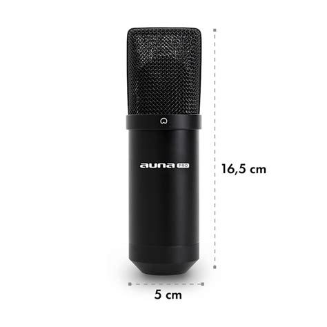 Auna MIC 900B Mikrofon Set Schwarz