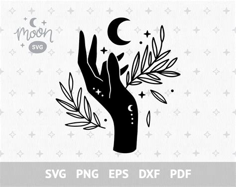 Mystical Svg Witch Hands Svg Files Celestial Svg Clipart Etsy