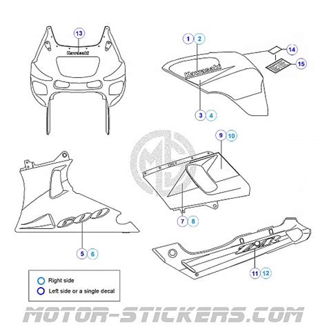 Kawasaki Zzr Decals