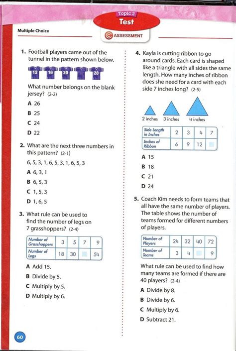 4th Grade Envision Math Worksheets Free Printable