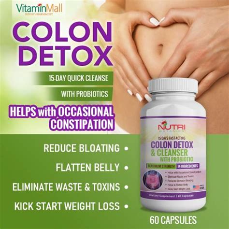 Colon Detox And Cleanser Probiotics Relief Constipation Bloating Vitaminmall