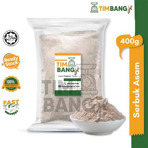 Serbuk Asam Cap Harimau Plum Powder 400g 200g 50g Shopee Malaysia