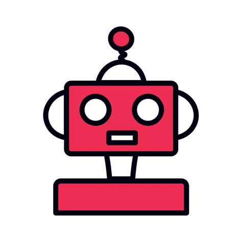 Red Robot Icon 11439353 Vector Art At Vecteezy