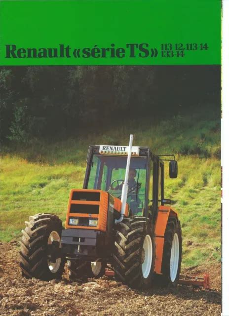 Brochure Prospekt Prospectus Tracteurs Renault S Rie Ts