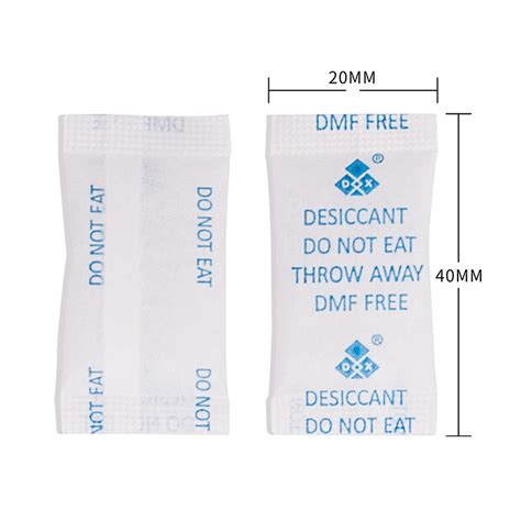 DMF FREE Silica Gel Desiccant For Food Dongguan Dingxing Industry Co Ltd