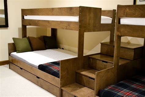 Bunk Room Colorado Built In Quad Xl Bunk Beds Sleeps Etsy Canada