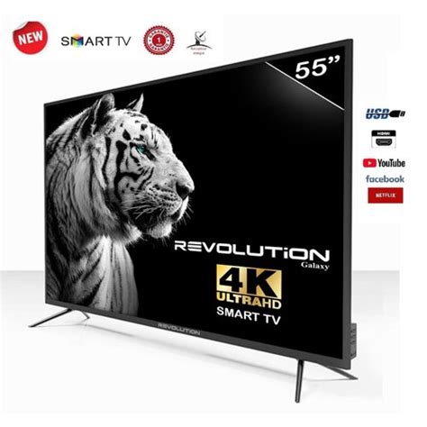 Revolution 55 Smart TV UHD 4K récepteur intégré Tnt Noir Fiche