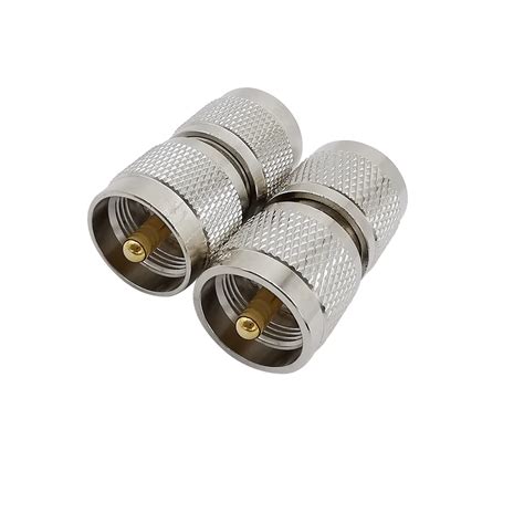 1pcs Uhf Male Pl 259 Pl259 To Male Pl 259 Connector Rf Coaxial Cable Adapter Uhf To Uhf Plug