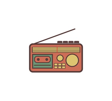 Radio Retro Icon Vector Design 41436953 Vector Art At Vecteezy