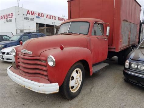 1950 Chevrolet Chevy Commercial Box Truck Duelly