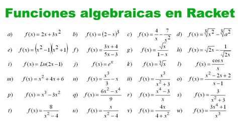 Ejemplos De Funciones Algebraicas Hot Sex Picture