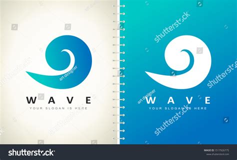 Wave Logo Vector Design Vector Illustration Stock Vector (Royalty Free ...