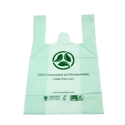 China Biodegradable PBAT PLA Cornstarch Shopping Bag Factory And