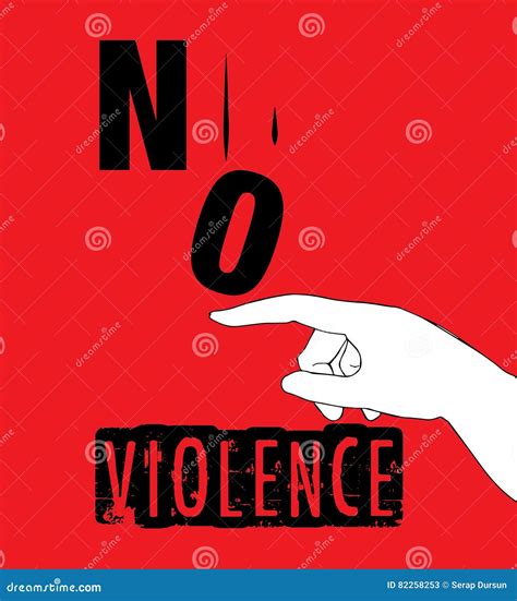 No Violence Protest Poster Design Royalty-Free Stock Photo | CartoonDealer.com #82258263