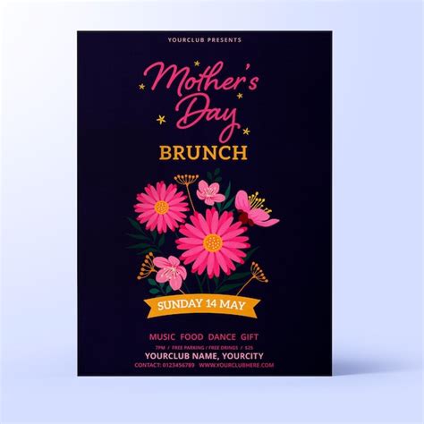 Premium Psd Happy Mother S Day Greeting Flyer Design Template Mother