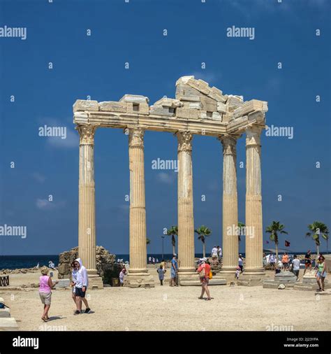 Side ancient city ruins in Antalya province of Turkey Stock Photo - Alamy