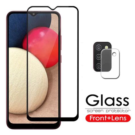 2 In 1 Camera Lens Tempered Glass For Samsung Galaxy A51 A71 A50 A50s A30s Full Cover Temepered