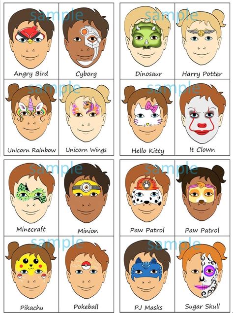 Face Paint Ideas 125 Quick And Easy Diy Face Paint Ideas For Kids And