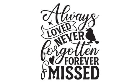 3 Always Loved Never Forgotten Forever Missed Red Images Stock Photos