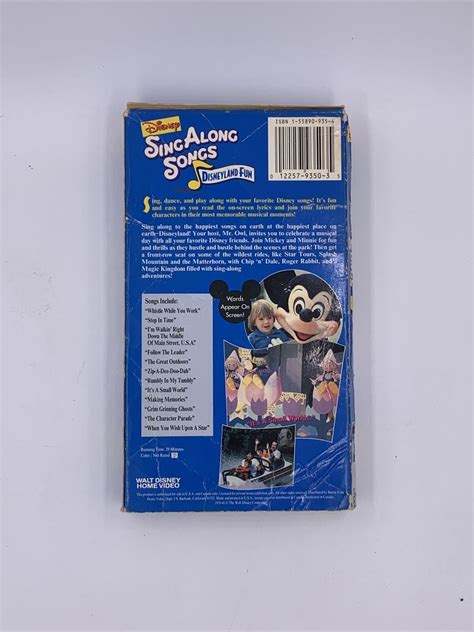 Disneys Sing Along Songs Disneyland Fun Grelly Usa