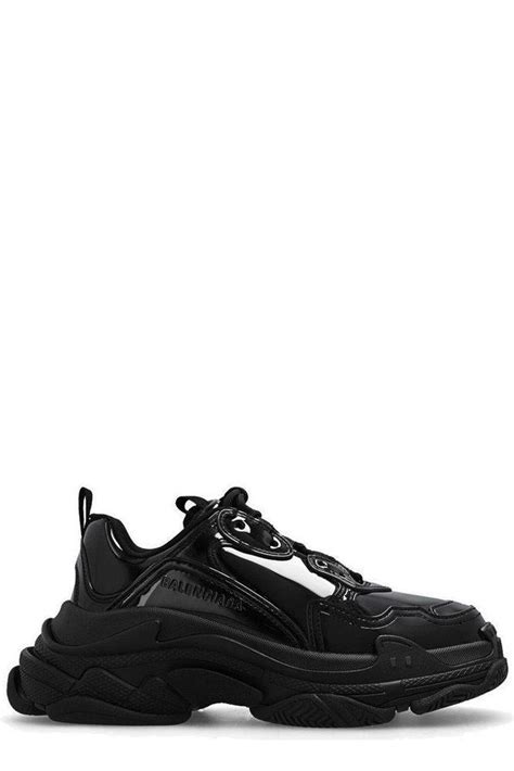 Balenciaga Triple S Rubber Sneakers In Black Lyst