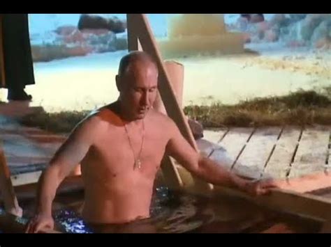 Vladimir Putin se baña en aguas heladas YouTube